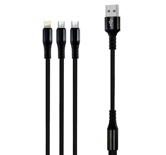 Iends 3 in 1 Android/ iOS/ Type-C Cable Charge & Sync Cable CA399