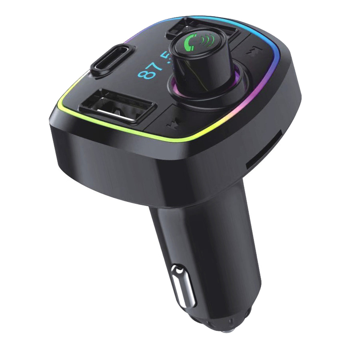 Universal RGB Lighting Wireless Car FM Player UN-TCM183 Lulu Hypermarket