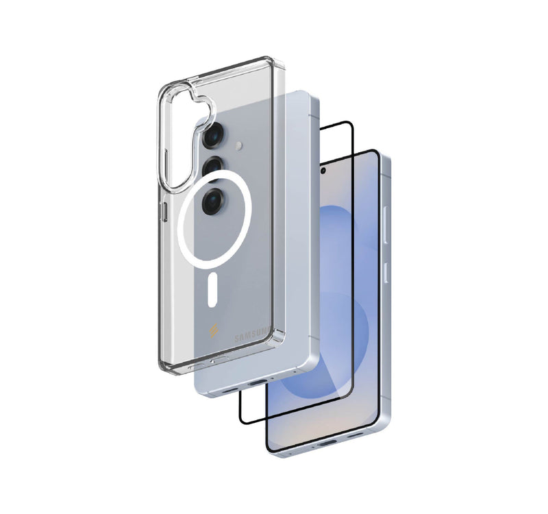 Smartix Samsung Galaxy S25 Magnetic Clear Case + Screen Protector IGS25M GBN Lulu Hypermarket
