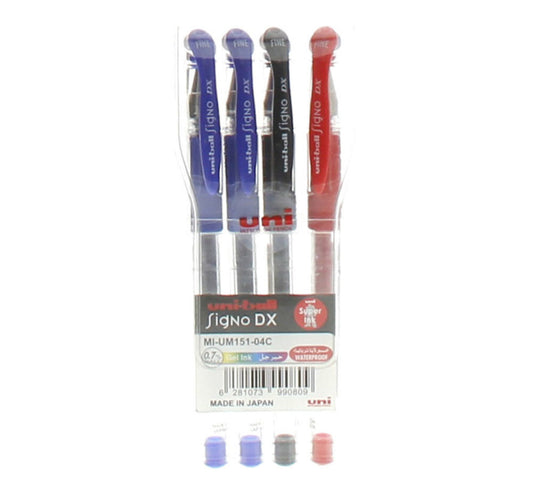 قلم Uni-Ball Sgno Deluxe MIUM151 Wlt 4's