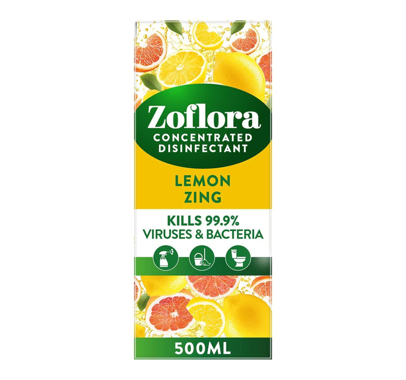 Zoflora Lemon Zing Concentrated Multipurpose Disinfectant 500 ml