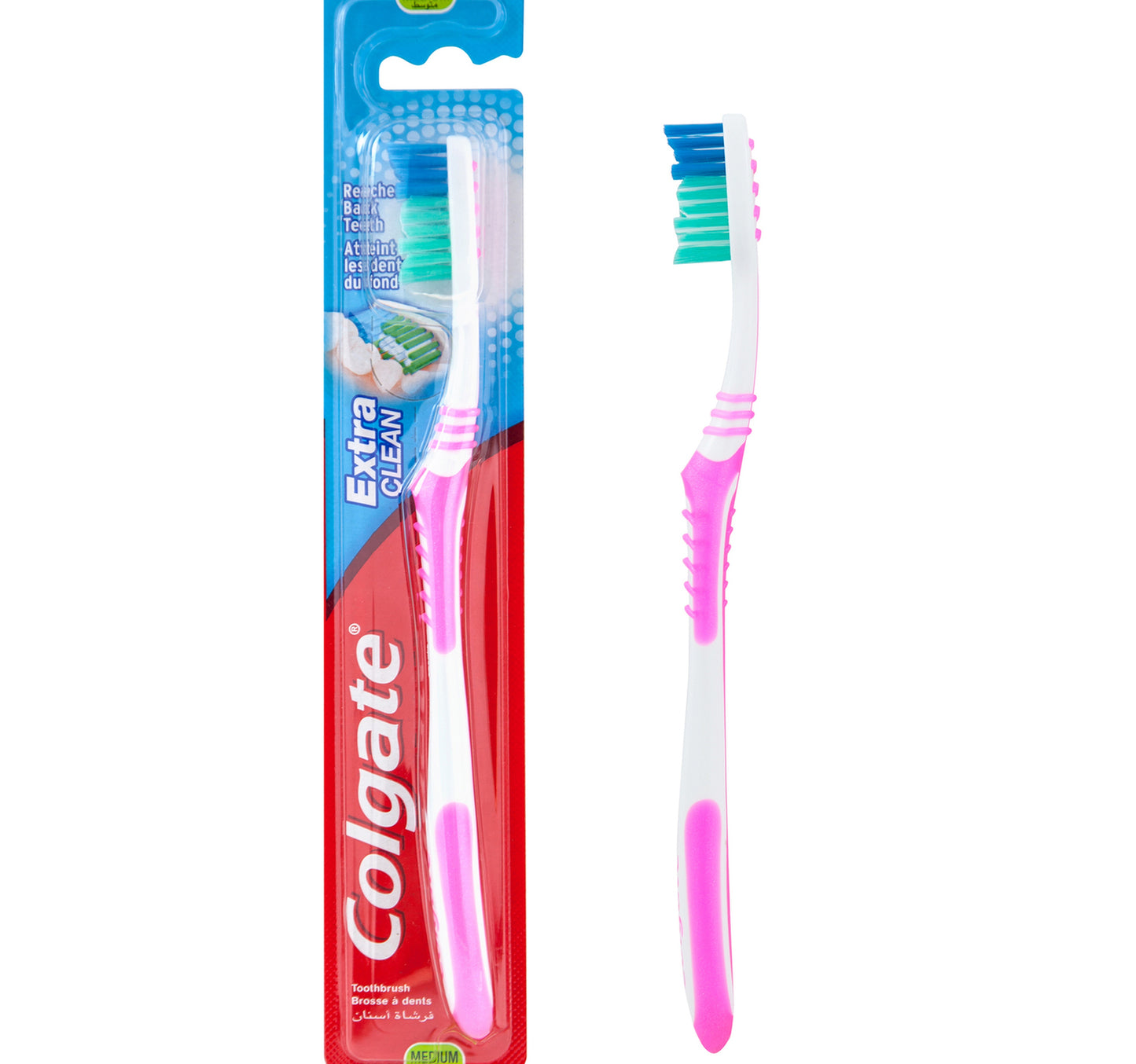 Colgate Extra Clean Medium Toothbrush Assorted Colour 1 pc