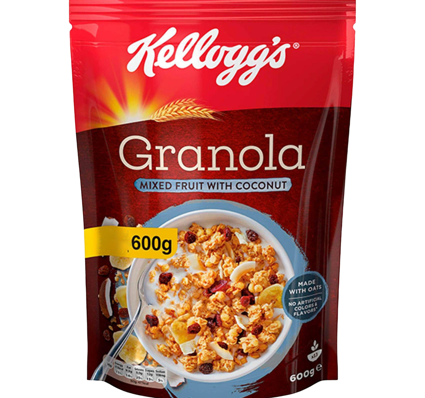 Kellogg's Granola Mixed Fruit with Coconut 600 g Lulu Hypermarket