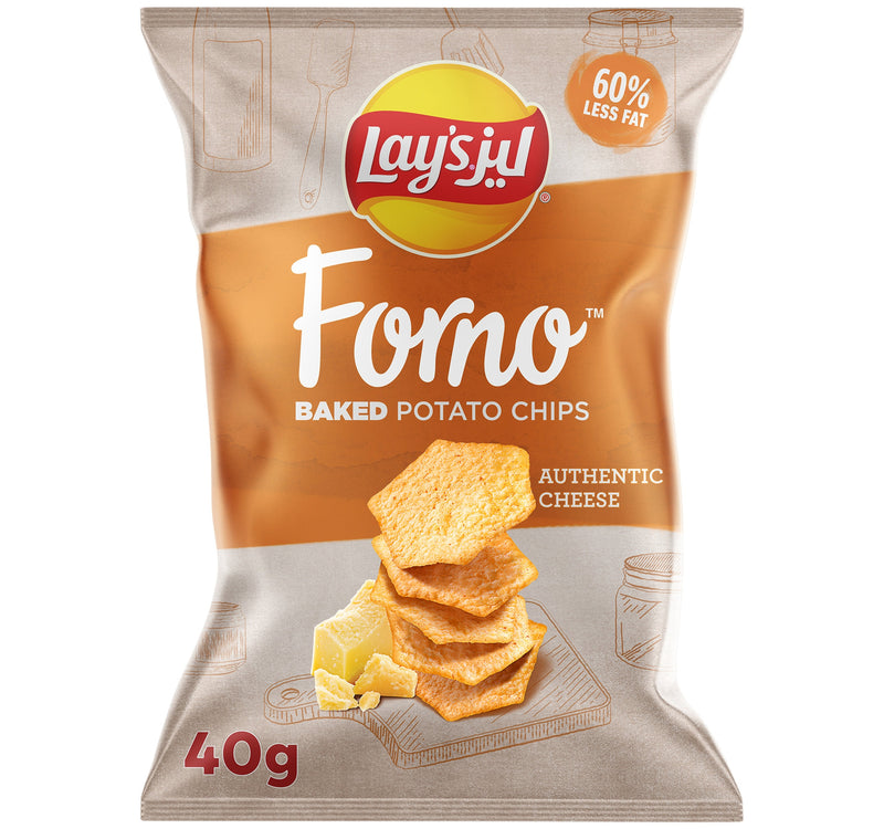 Lay's Forno Authentic Cheese Baked Potato Chips 40 g Lulu Hypermarket