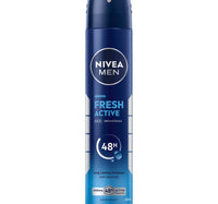 Nivea Men Fresh Active Antibacterial Deodorant Spray for Men 48H Active Protection 200 ml