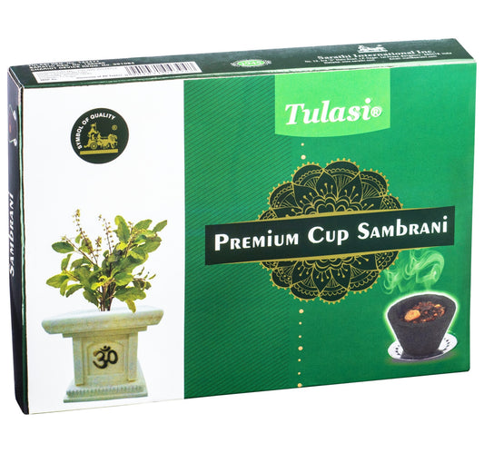 Tulasi Premium Cup Sambrani Value Pack 12 pcs