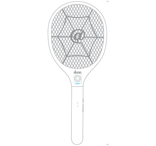 Ikon Rechargeble Fly Swatter, 3-Layer Mesh, IK-CF118