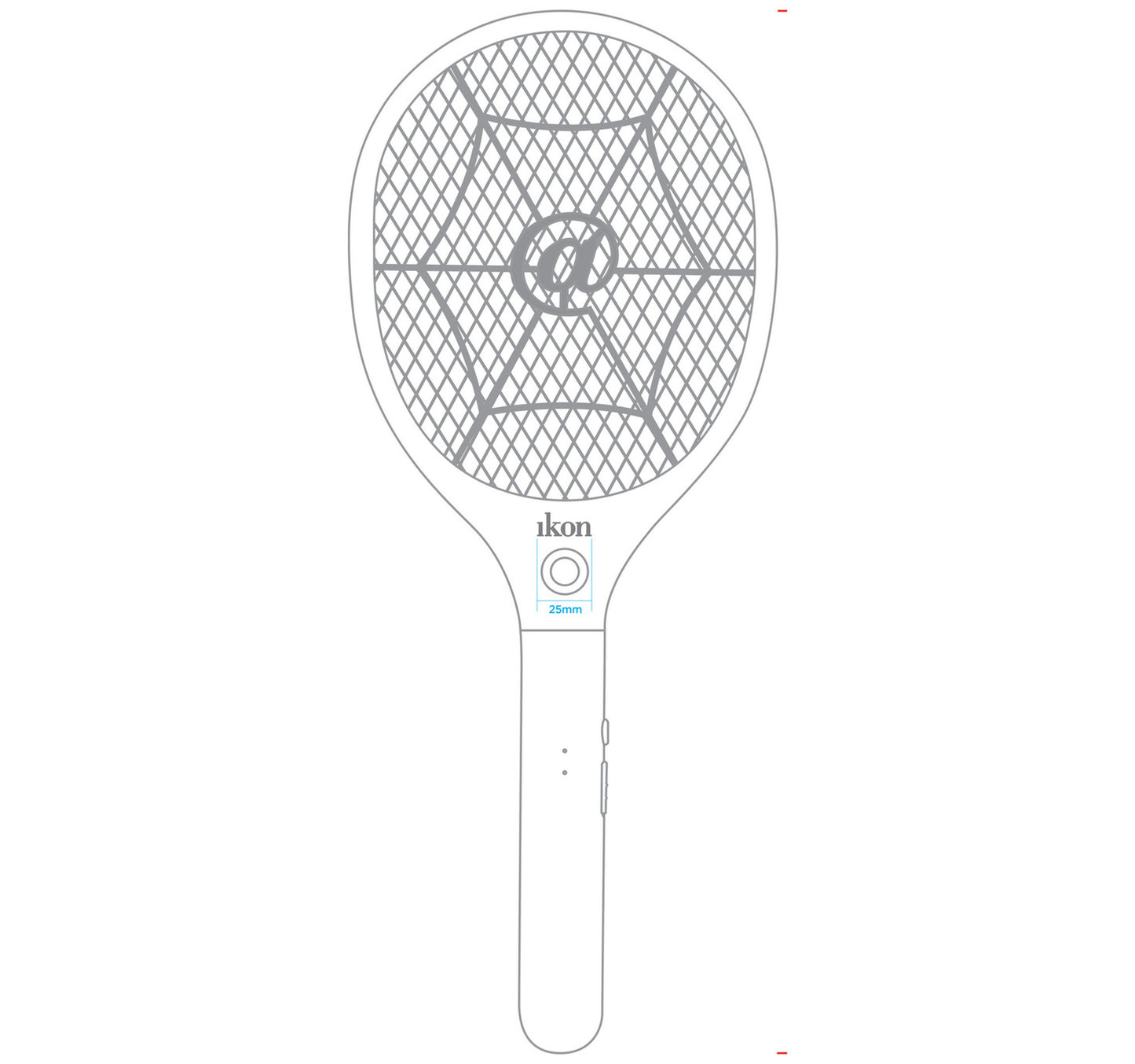 Ikon Rechargeble Fly Swatter, 3-Layer Mesh, IK-CF118