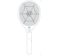 Ikon Rechargeble Fly Swatter, 3-Layer Mesh, IK-CF118