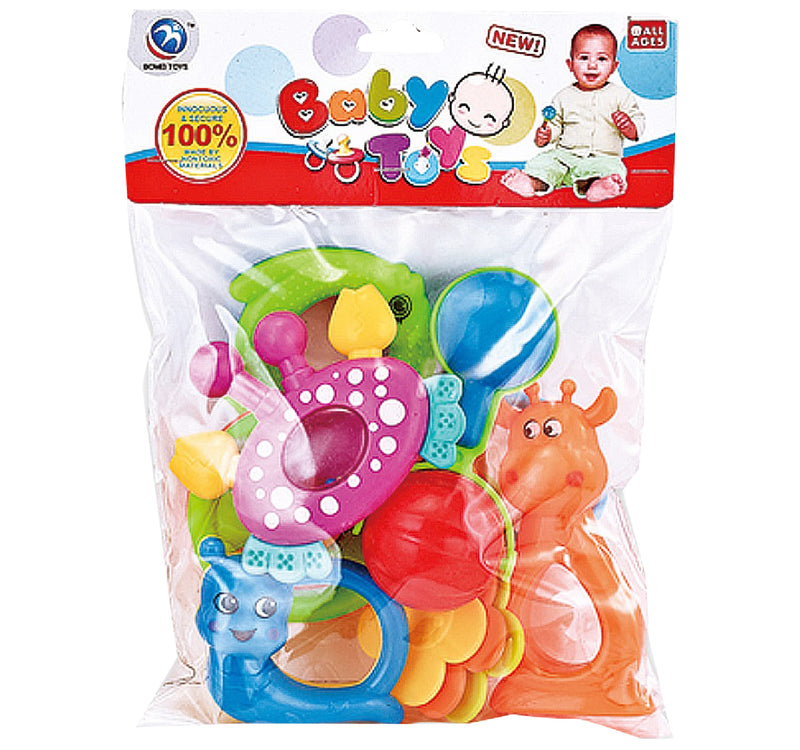 First Step Baby Rattle Set, 7 pcs, BM8007-3A25