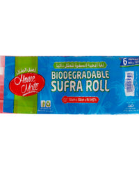 Home Mate Biodegradable Sufra Roll Size 100cm x 100cm 6 x 90 Sheets 2 pkt