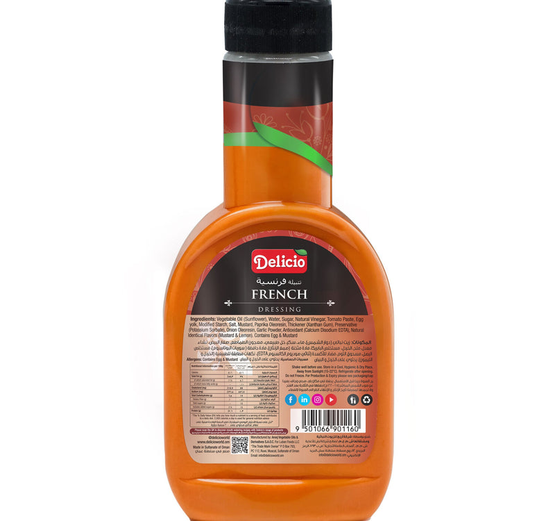 Delicio French Dressing 267 ml
