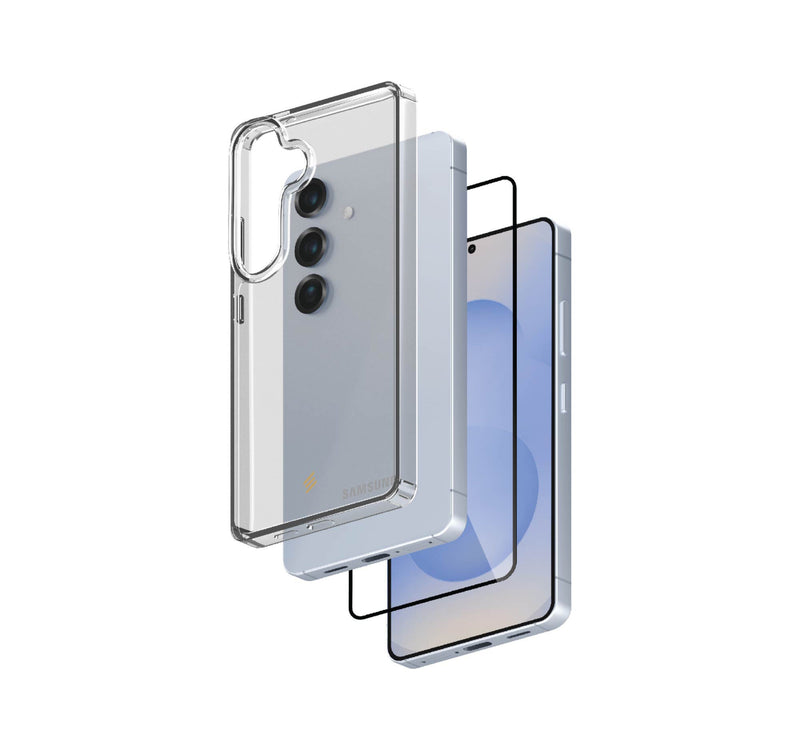 Smartix Samsung Galaxy S25 Clear Case + Screen Protector IGS25BNL Lulu Hypermarket