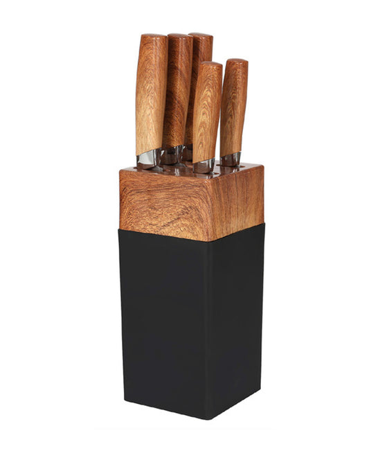Chefline Knife With Stand Set 6Pcs GA24314