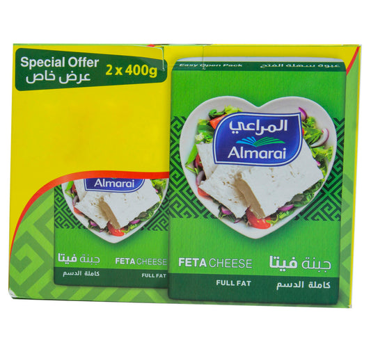 Almarai Full Fat Feta Cheese 2 x 400 g