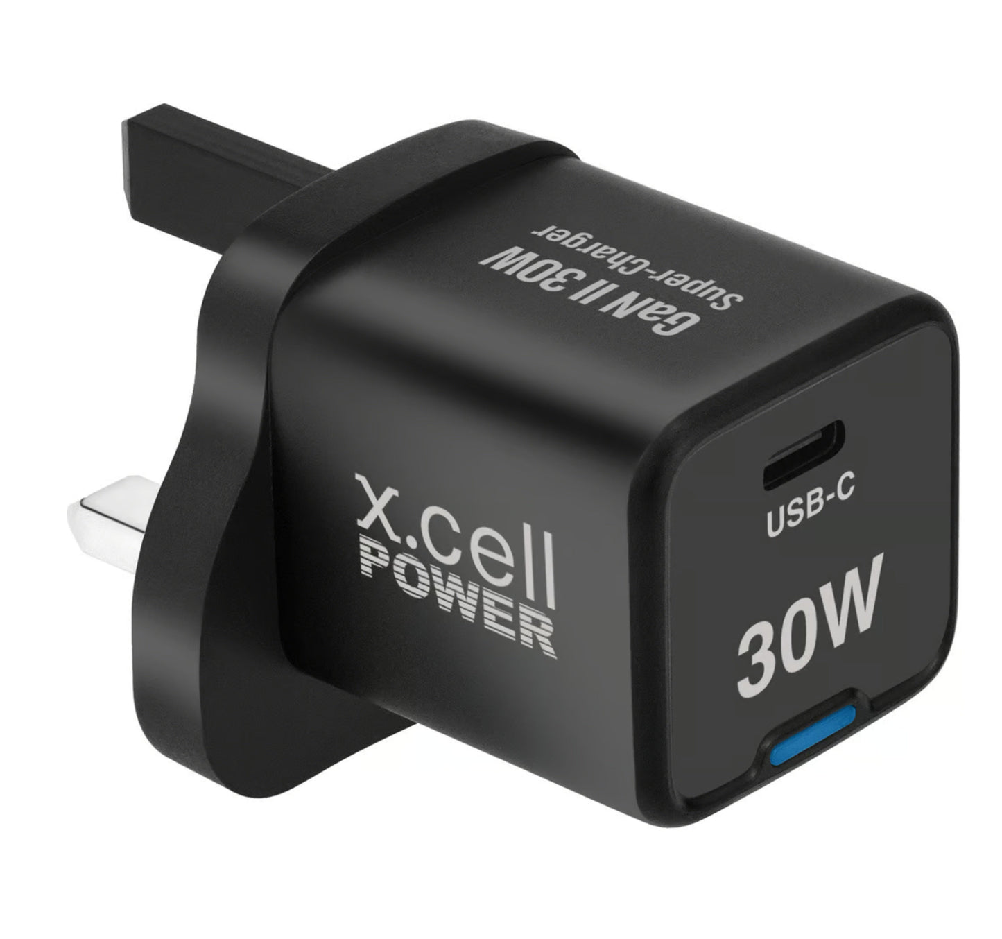X.Cell Gan 2 Super Charger, 30W, Black, XL-HC-30W-1C-GAN-PD-BLK Lulu Hypermarket