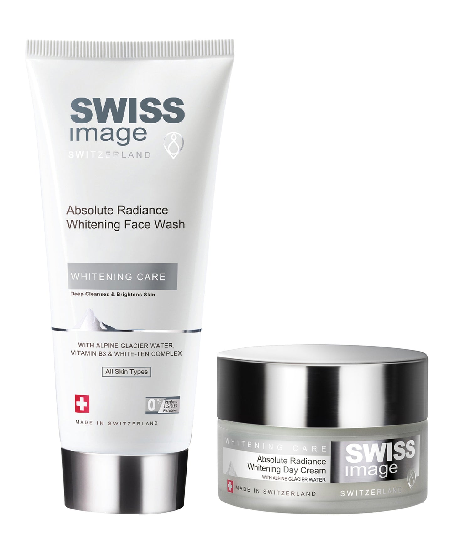 Swiss Image Absolute Radiance Whitening Face Wash 200 ml + Day Cream 50 ml