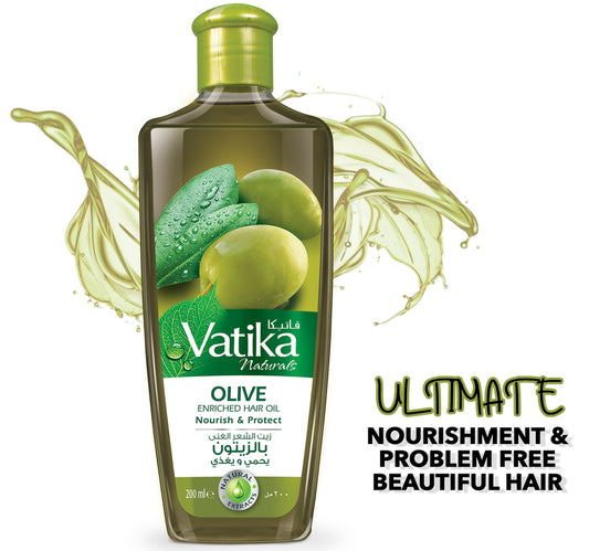 Vatika Naturals Olive Enriched Hair Oil Nourish & Protect 200 ml