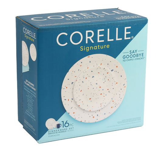 Corelle Dinner Set 16pcs Terazzo Azul 1135311