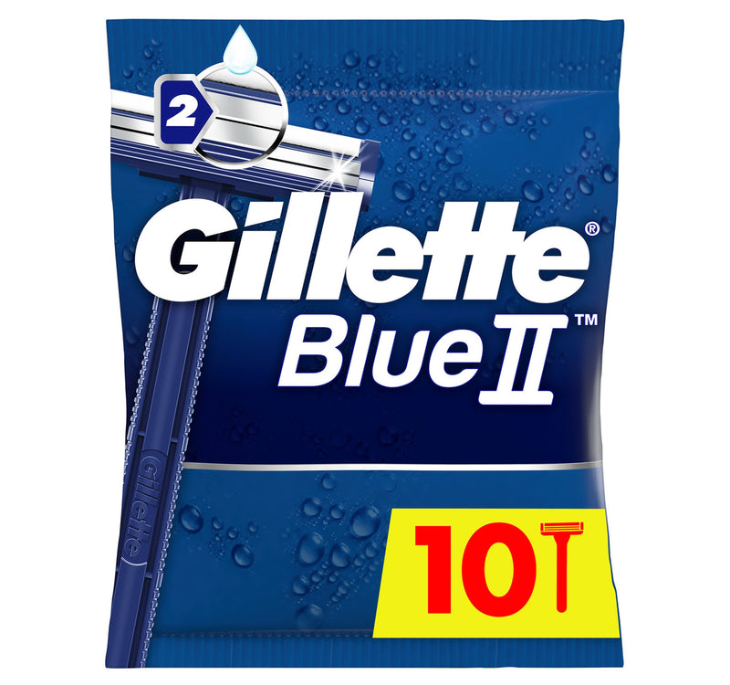 Gillette Blue II Men's Disposable Razors 10pcs