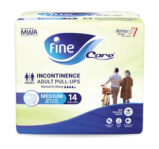 Fine Care Incontinence Adult Pull-Ups Pants Unisex Medium Waist Size 80 - 110 cm 14 pcs