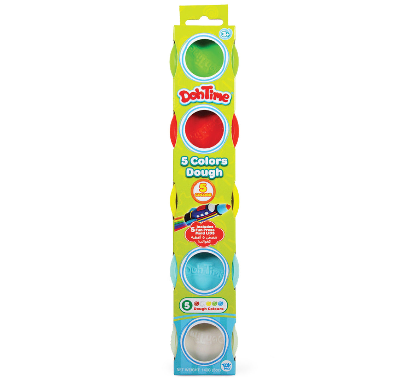 Doh Time Dough 5Pc Pack 1oz 3215
