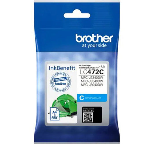 Brother Standard Yield Innobella Ink Cartridge, Cyan, BG-LC472C