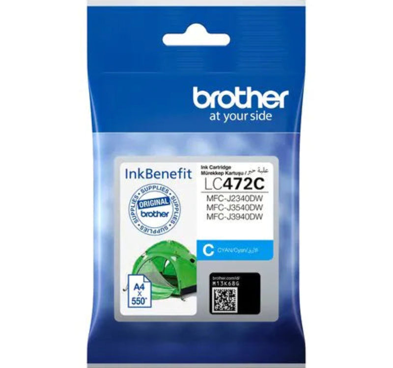 Brother Standard Yield Innobella Ink Cartridge, Cyan, BG-LC472C