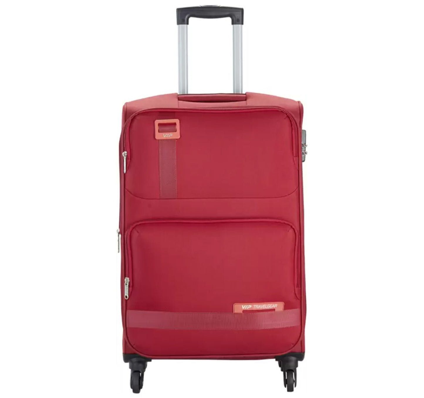 VIP Domina 4 Wheel Soft Trolley 55cm Red + Duffle Bag