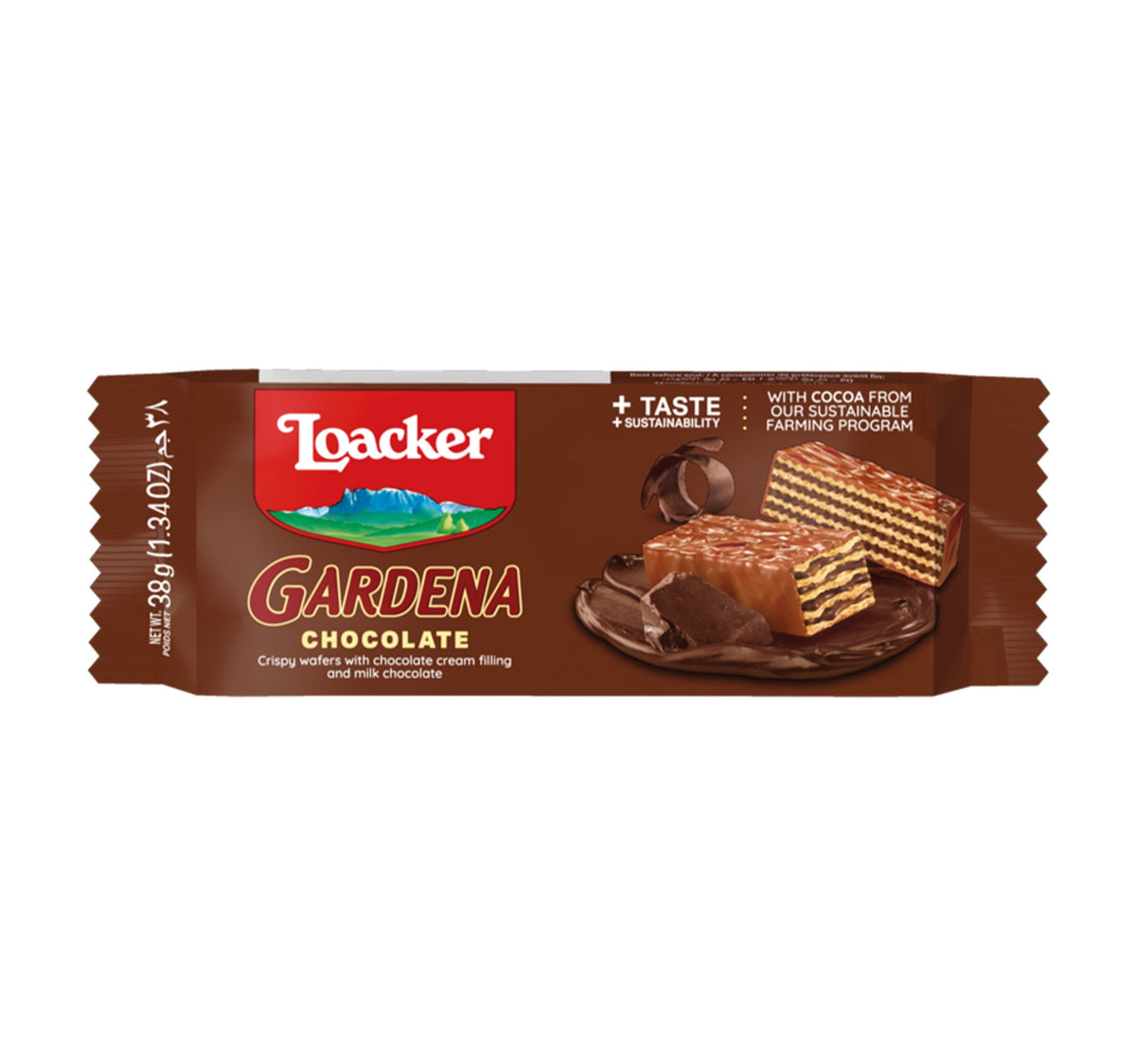Loacker Gardena Milk Chocolate Coated Wafers With Chocolate Cream 38 g Lulu Hypermarket