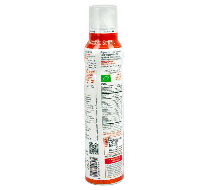 Mantova Organic Extra Virgin Olive Oil Spray Turmeric 200 ml