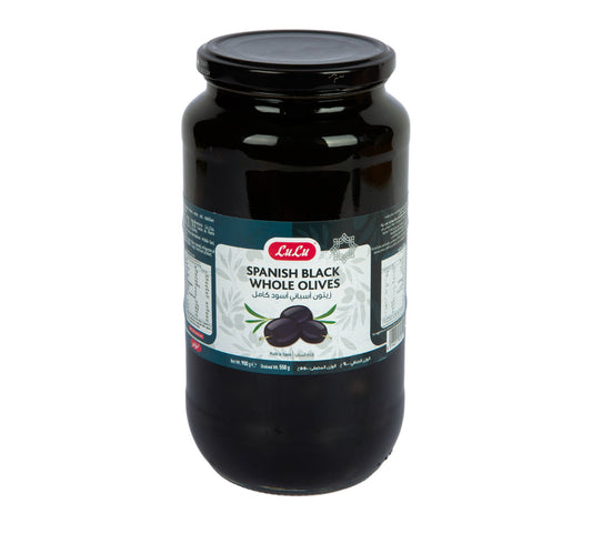 LuLu Spanish Whole Black Olives 550 g Lulu Hypermarket