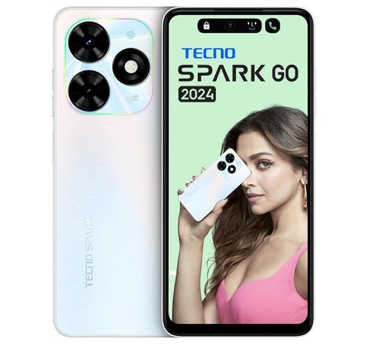 Techno Spark Go 4G Smartphone (2024), 3 GB RAM, 64 GB storage, Mystery White, BG6 Lulu Hypermarket