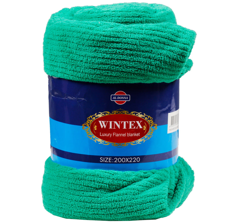 Wintex Flannel Blanket, 200 x 220 cm, Assorted