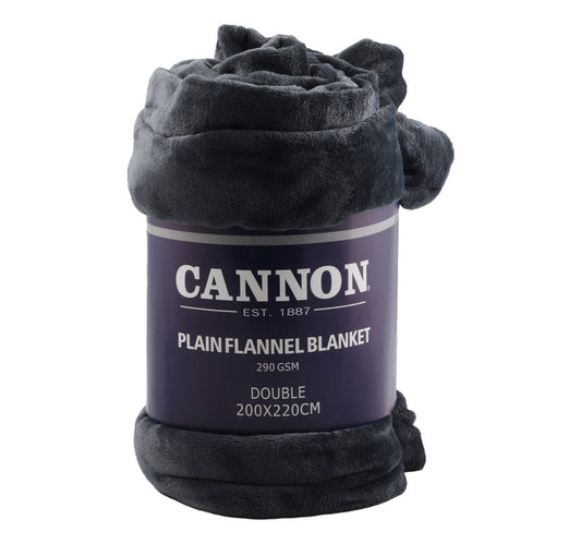 Cannon Flannel Blanket Double 200 x 220cm Assorted Colors