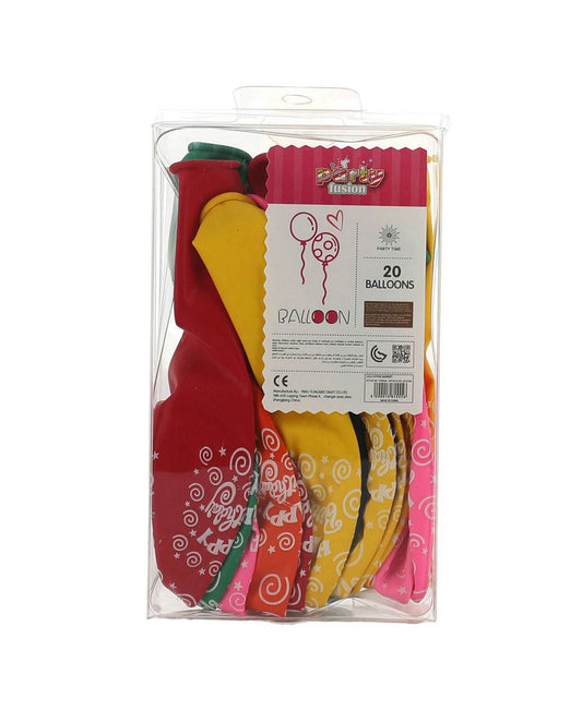 Happy Birthday Balloon 12 inches-20ps