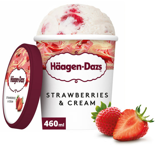 Haagen-Dazs Strawberries & Cream Ice Cream 460 ml
