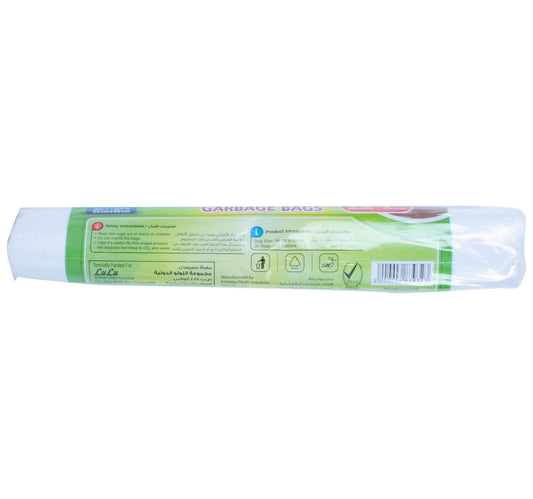 Home Mate White Garbage Bags Size 54cm x 60cm 30pcs