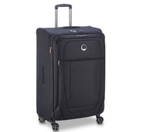 Delsey Helium Deluxe 4 Wheel Soft Trolley, 55 cm, Black