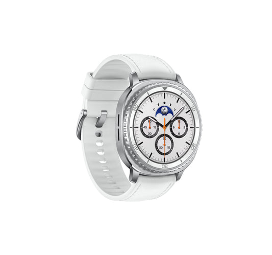 Samsung Galaxy Watch8 Classic Smartwatch, 46mm, LTE, White, SM-L505FZWAXSG