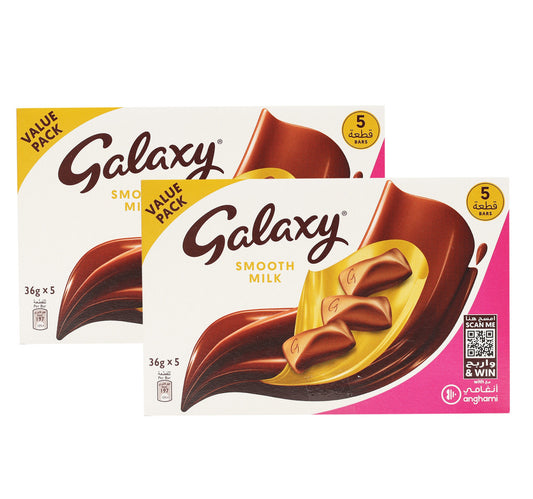 Galaxy Smooth Milk Chocolate Value Pack 5 x 36 g 2 pkt Lulu Hypermarket