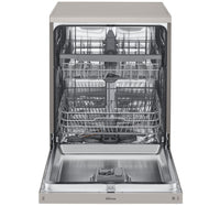 LG Free Standing Dishwasher, 8 Programs, 14 Place Settings, Platinum Silver, DFB512FP