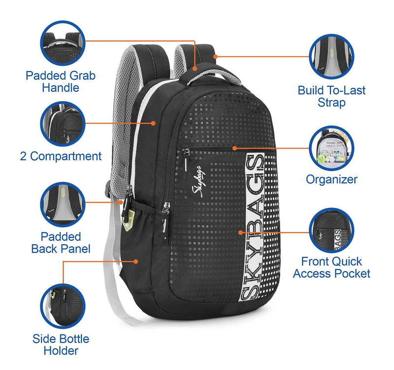 Skybags Backpack 19.5" Fuse Black