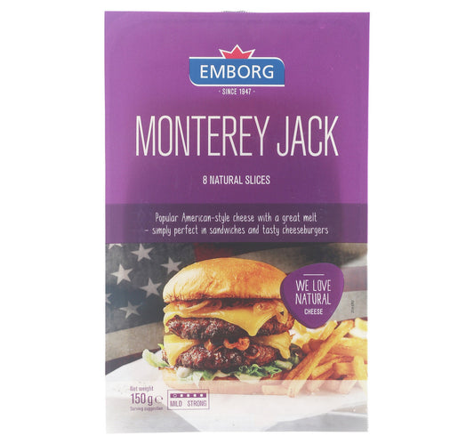 Emborg Monterey Jack Cheese Slices 8 pcs 150 g Lulu Hypermarket