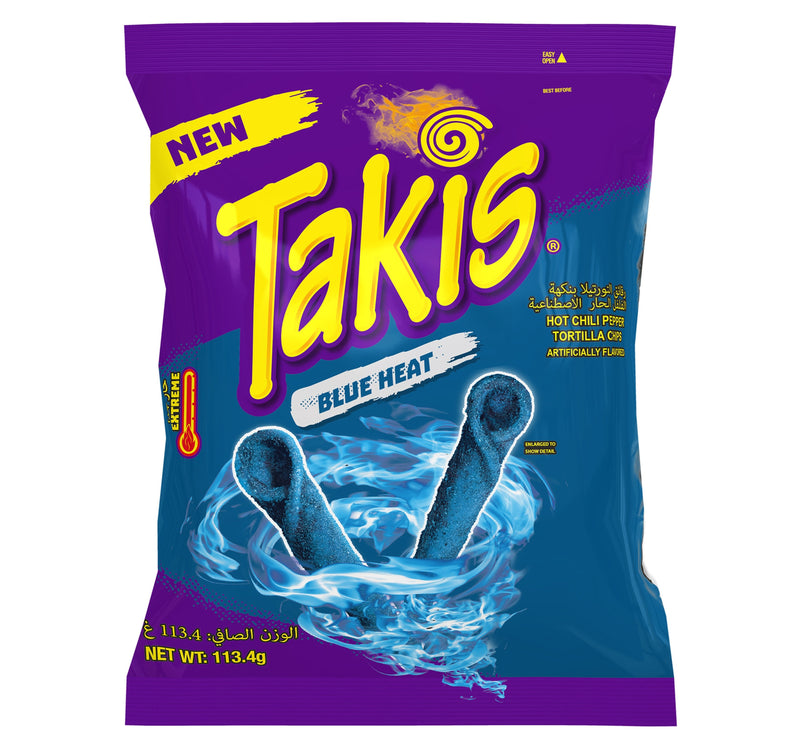 Takis Blue Heat Hot Chilli Pepper Tortilla Chips 113.4 g Lulu Hypermarket