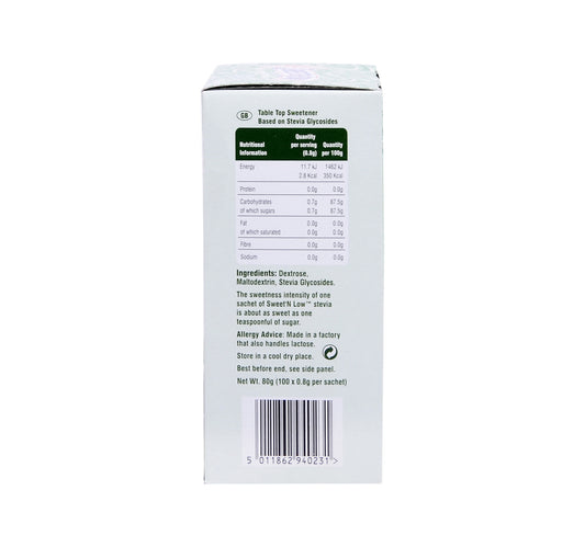 Sweet 'N Low Low Calorie Sweetener Stevia 100 pcs