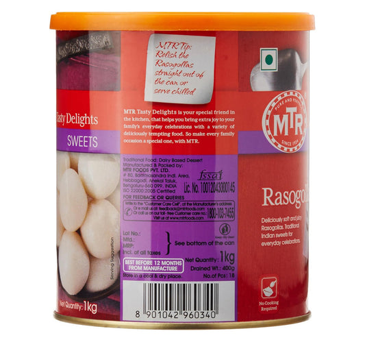 MTR Rasogolla Sweets 1 kg