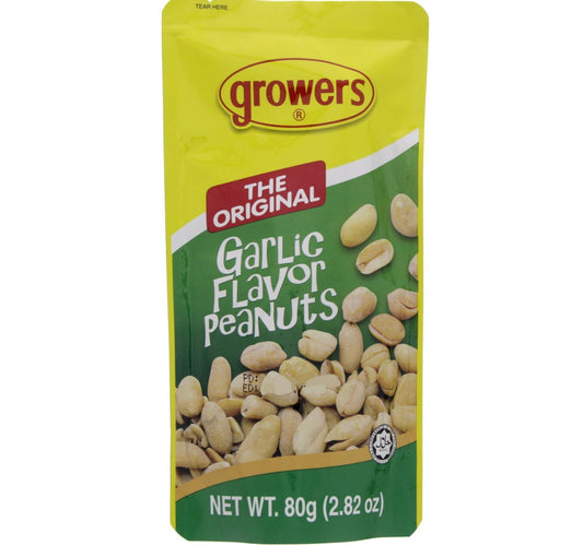 Growers The Original Garlic Flavor Peanuts 80 g Lulu Hypermarket