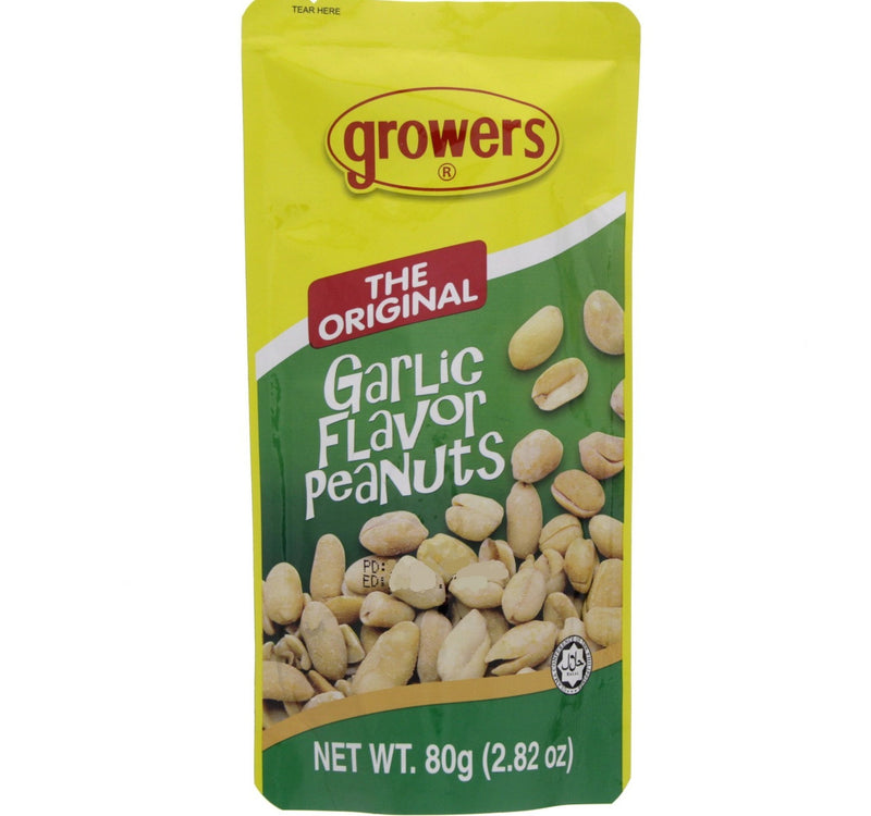 Growers The Original Garlic Flavor Peanuts 80 g Lulu Hypermarket