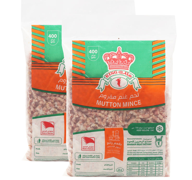 King Mutton Mince Value Pack 2 x 400 g